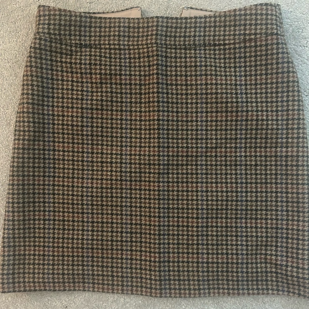 Jcrew Factory Houndsooth A Line Skirt, NWT